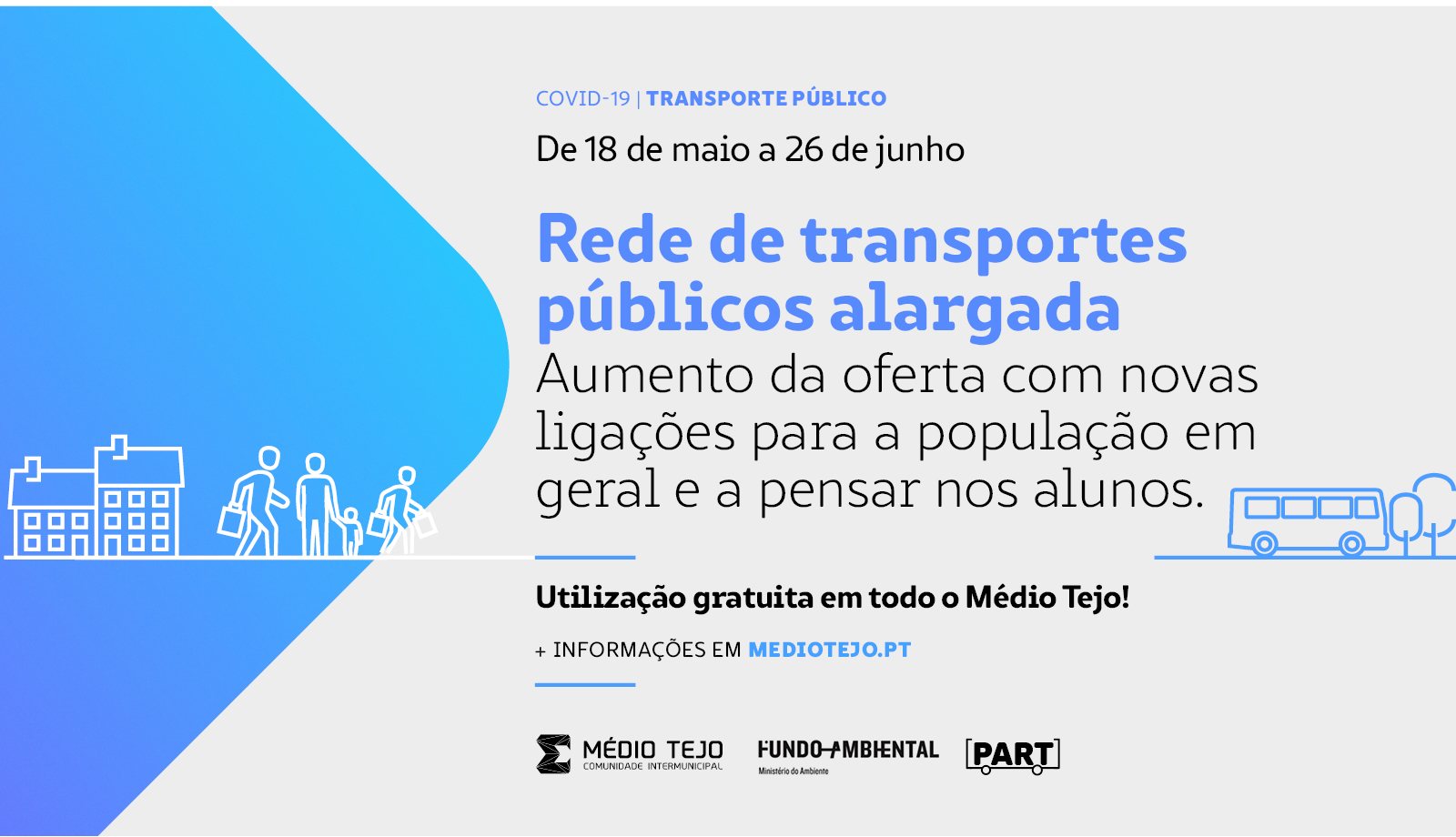 Rede transportes alargada