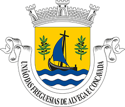 Brasão da Junta de Freguesia de Alvega e Concavada, concelho de Abrantes.